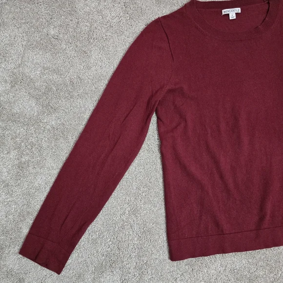 J. Crew Mercantile Red Crew Neck Sweater L Minimalist - Picture 8 of 10